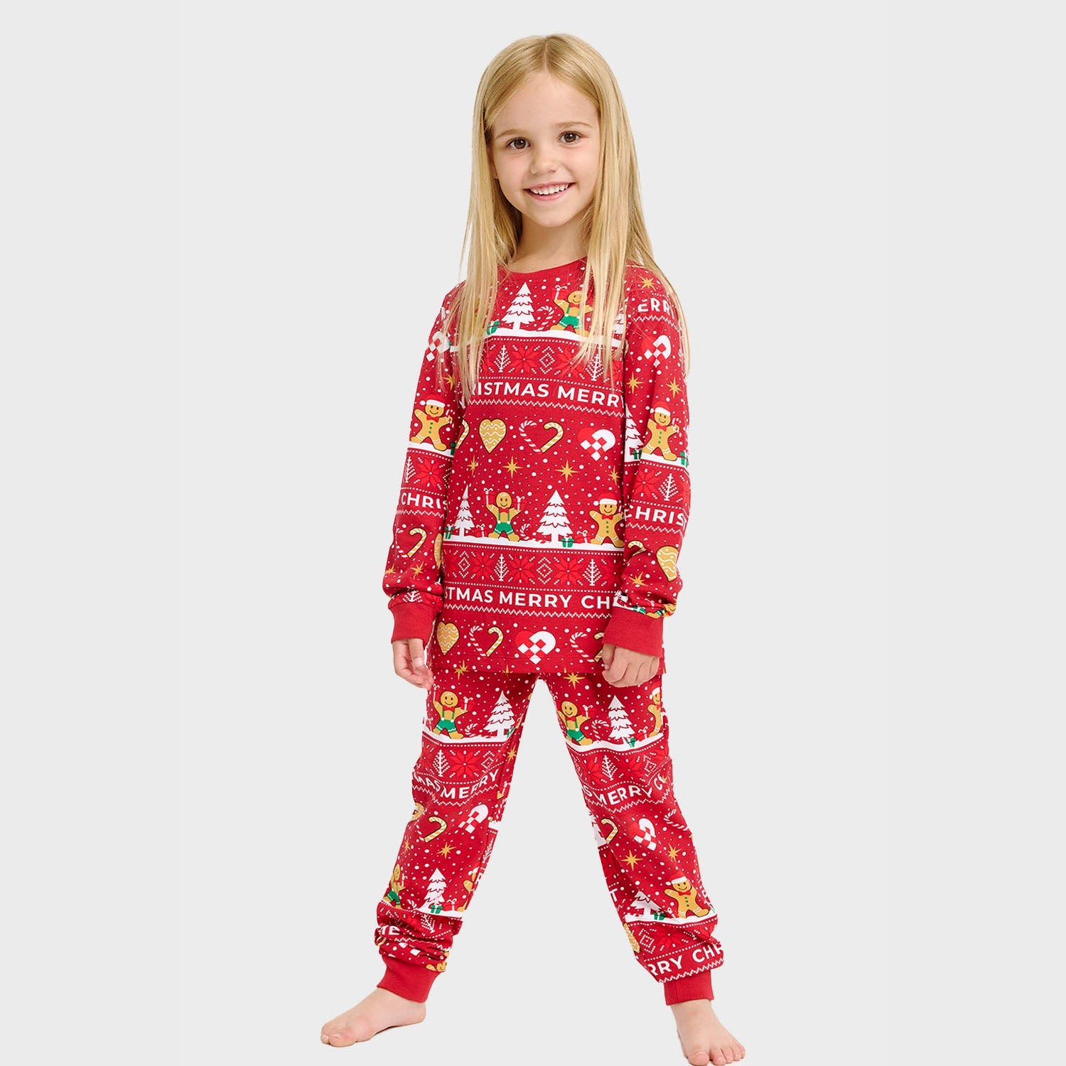 Christmas Cookie Pyjamas Red β Kids